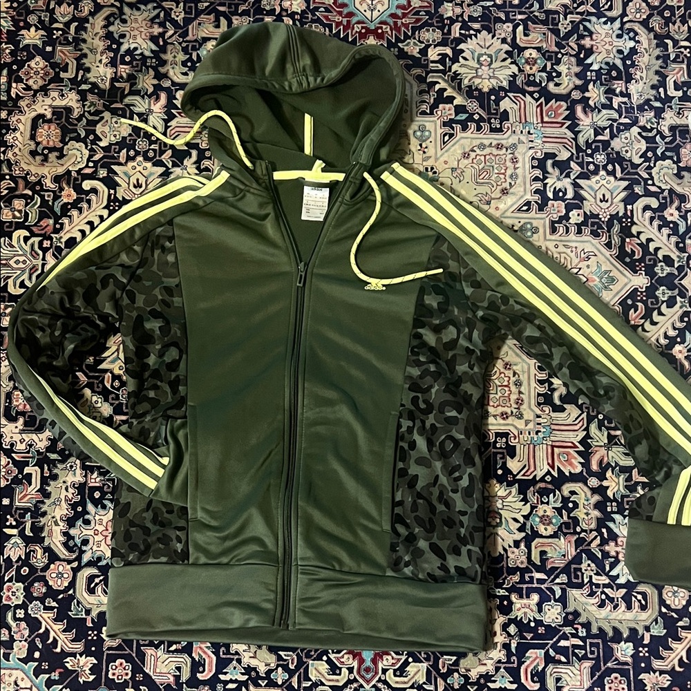 adidas Green and Yellow Women's Jacket
